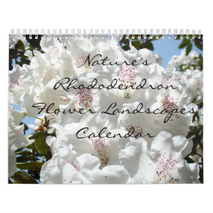 Natur-Rhododendron-Blumenlandschaftskalender Kalender