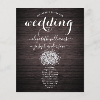 Natur | Rustikale Hochzeit aus Holz Flyer
