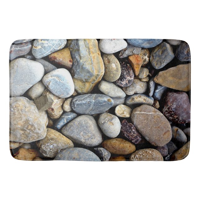 Natur schaukelt Kiesel-Strom Badematte (Vorderseite)