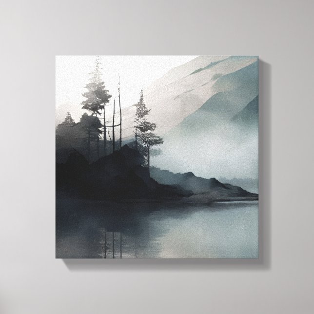 Natur Schöne Seen Kunst, Dichtung und Musik Leinwanddruck (Vorderseite)
