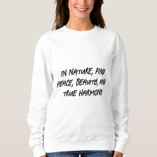 Natur-T-Shirt Sweatshirt (Vorderseite)