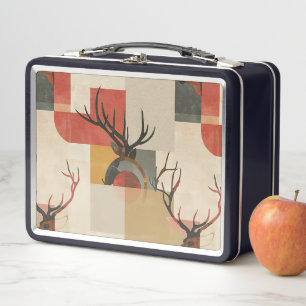 Natur trifft moderne Kunst Metall Brotdose