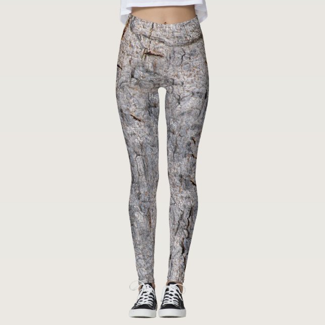 Natur-tropisches Baum-Barken-Foto ver 1 Leggings (Vorderseite)