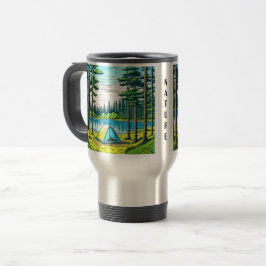 Natur und Camping Kunst Reisebecher