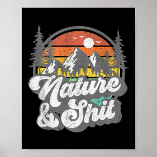 Natur Und Lustiges Wandern Camping Wanderer Camper Poster