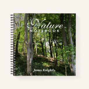 Natur- und Naturwald-Notizbuch mit Namen Notizbuch