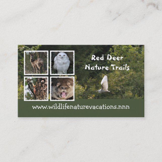 Natur- und Tier-Visitenkarte Visitenkarte (Vorderseite)