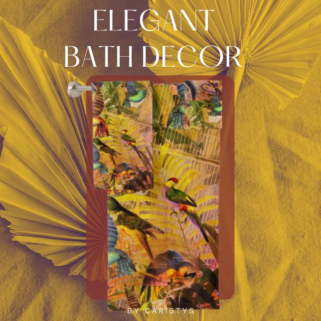 Natur-Vogelwelt-Szene Badhandtuch Set (Von Creator hochgeladen)