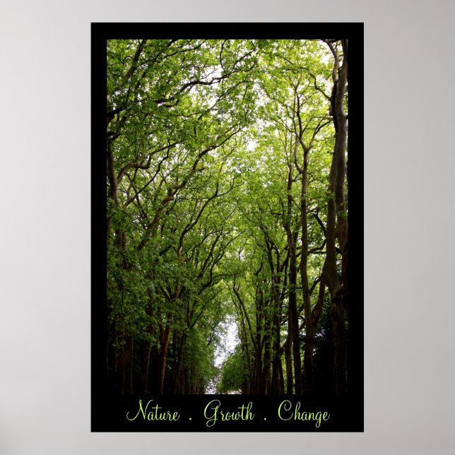 Natur. Wachstum. Ändern. Poster (Vorne)