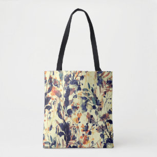 Naturabdrücke: Florale Blätter nahtlos. Tasche