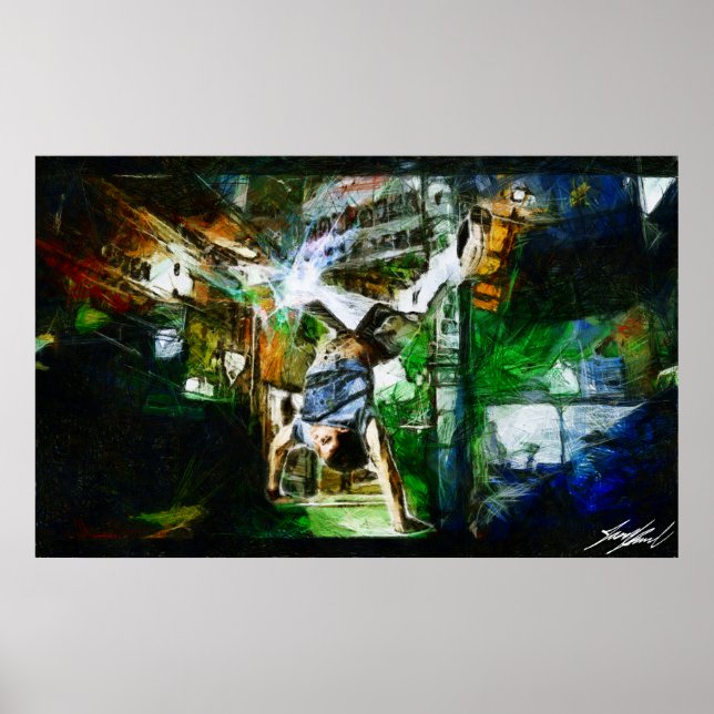 *NATURAL B-BOY* (Serie 1) Print Poster (Vorne)