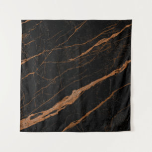 natural black emperador marble texture background wandteppich