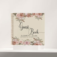 Natural Boho Personalisiert Wedding Guest Book