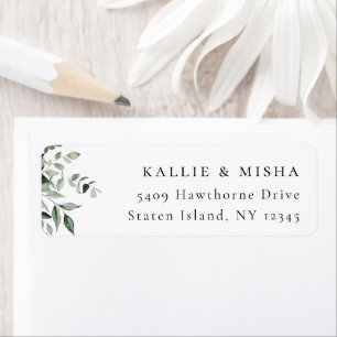 Natural Botanic Greenerity Address Label