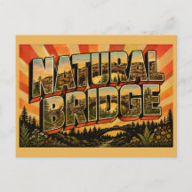 Natural Bridge Alabama Sandsteinbogen Vintage Kuns