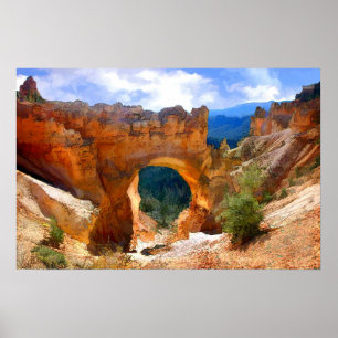 Natural Bridge Arch in Bryce Canyon NP-Realismus Poster