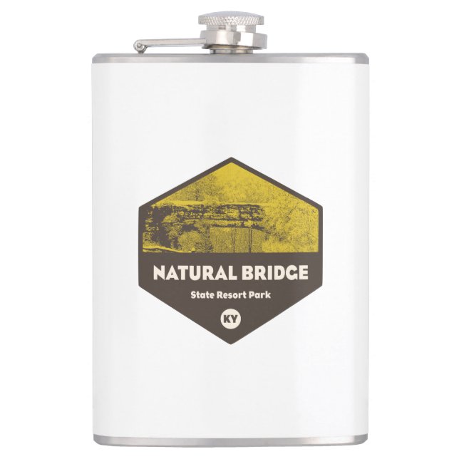 Natural Bridge Staat Resort Park Kentucky Flachmann (Vorderseite)