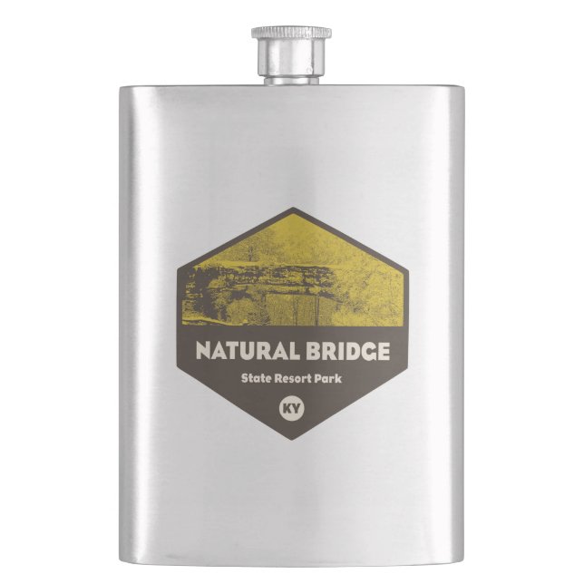 Natural Bridge Staat Resort Park Kentucky Flachmann (Vorderseite)