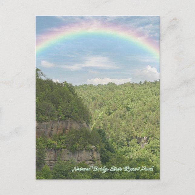 Natural Bridge Staat Resort Park Postkarte (Vorderseite)