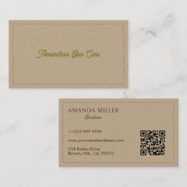 Natural Color Classic Line Texture Visitenkarte