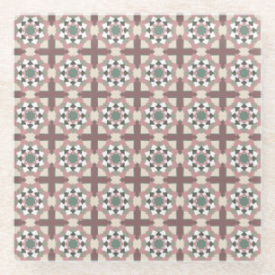 Natural Colors Star Pattern Glasuntersetzer