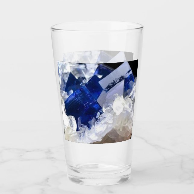 Natural Deep Blue Fluorit Glas (Vorderseite)