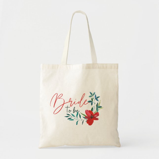 Natural Floral Pattern Tote Bag Tragetasche (Vorne)