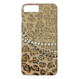 Natural Gold Leopard Animal Print Glitzern Look Case-Mate iPhone Hülle