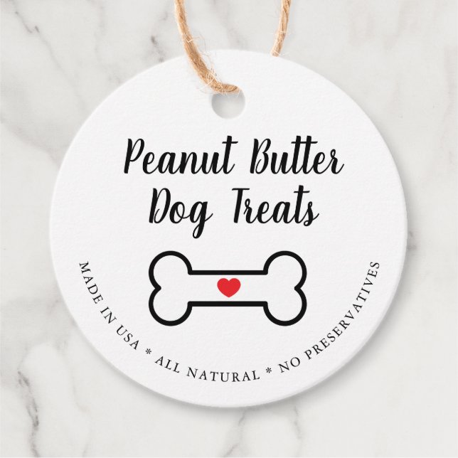 Natural Gourmet Dog Leckerei Geschenkanhänger (Vorderseite)