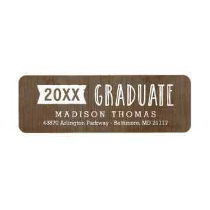 Natural Grad Abschluss Address Label