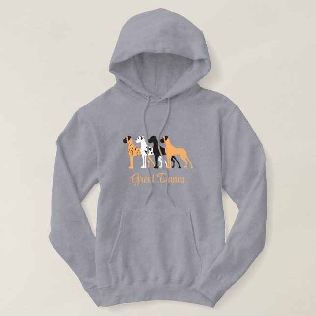 Natural Great Dane Hoodie (Design vorne)
