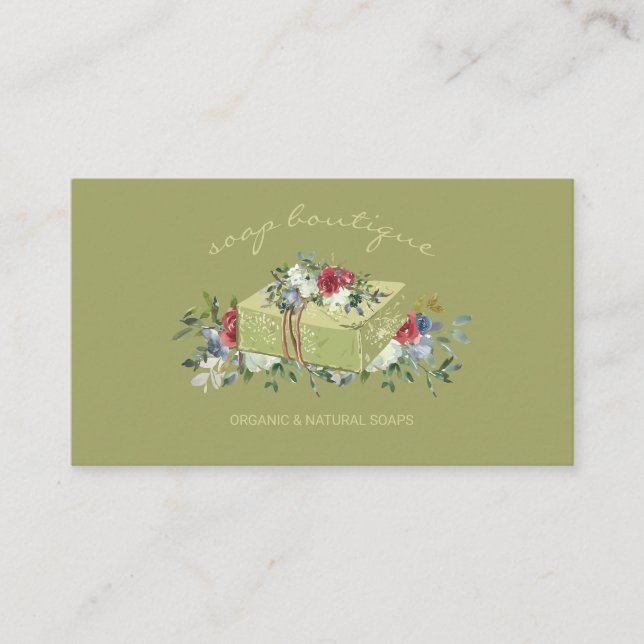 Natural Green Soap Visitenkarte (Vorderseite)