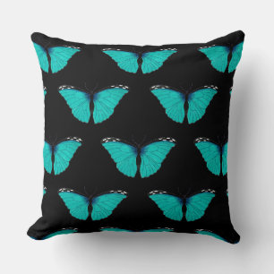 Natural History Blue Butterfly Kissen