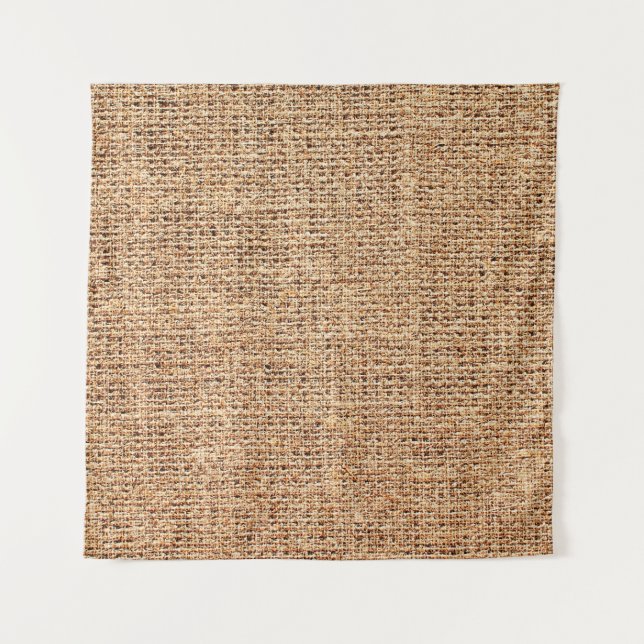 Natural linen texture as background wandteppich (Vorderseite)