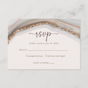 Natural Marble Agate UAWG Enclosure Card Begleitkarte