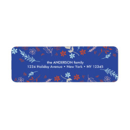 Natural Noël Weihnachtsfeiertag in Indigo