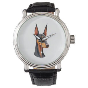 Natural Oar Doberman Armbanduhr