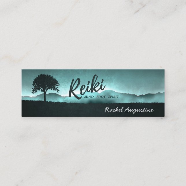 Natural Reiki Master and Yoga Mediation Instructor Mini Visitenkarte (Vorderseite)