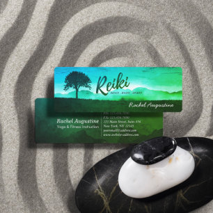 Natural Reiki Master Yoga Meditor Min Mini Visitenkarte