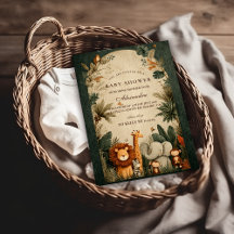 Natural Safari Leaves Baby Shower