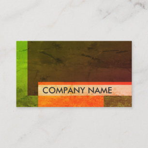 Natural Stone Black Green Orange Brown Visitenkarte