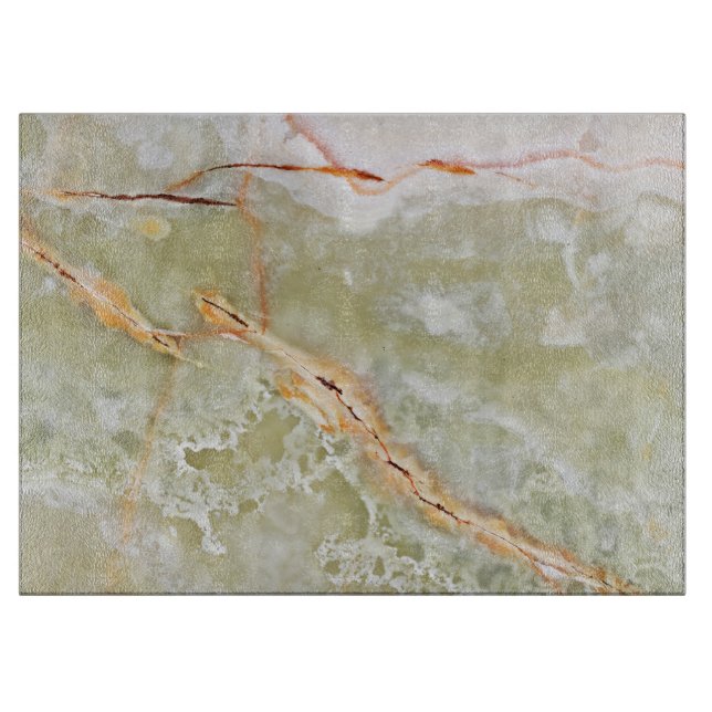 Natural Stone Muster Glass Cutting Board Schneidebrett (Vorderseite)