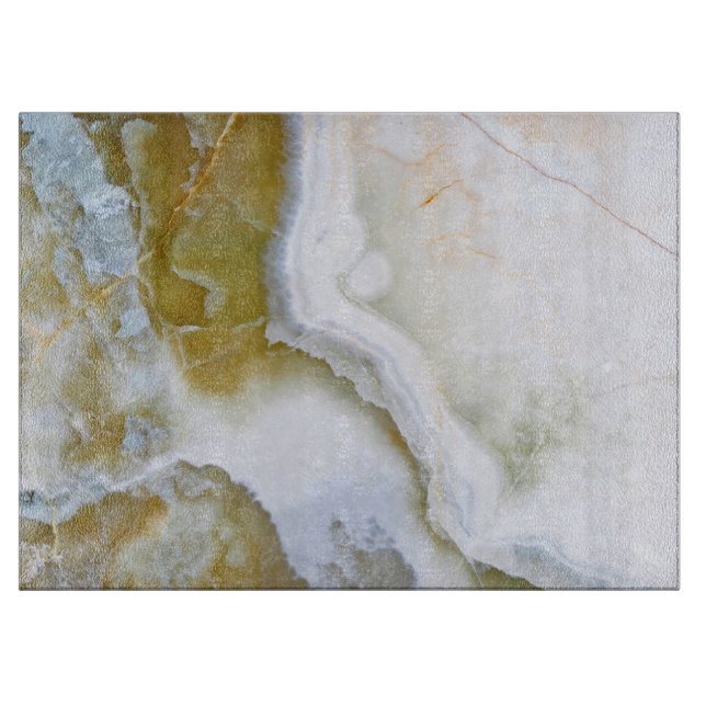 Natural Stone Muster Glass Cutting Board Schneidebrett (Vorderseite)