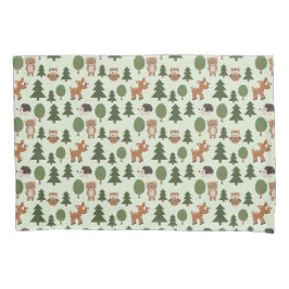 Natural Woodland Friends Baby Animals Trees Kissenbezug