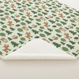 Natural Woodland Friends Baby Animals Trees Sherpadecke