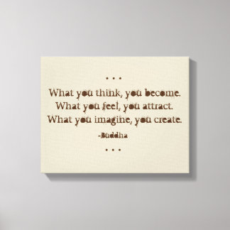 Natural Zen Zitat von Buddha Leinwanddruck