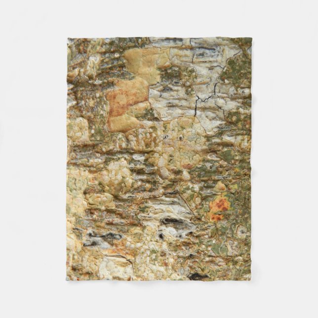 Naturbaumrinde für Naturliebhaber Fleecedecke (Vorderseite)
