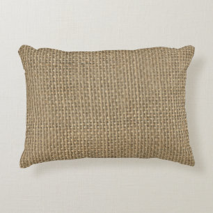 Naturbeige Tan Jute Burlap-Rustikale Kabine Hochze Dekokissen