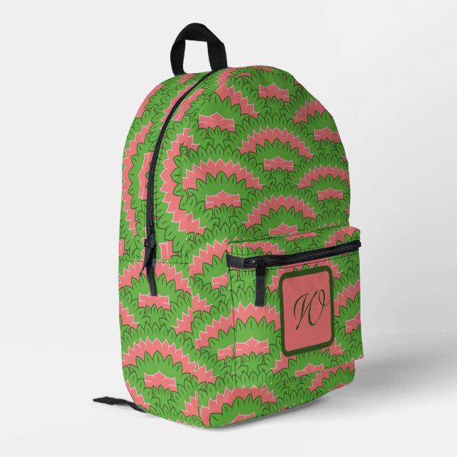 Naturbögen Bedruckter Rucksack (Rückseitige Ecke links)