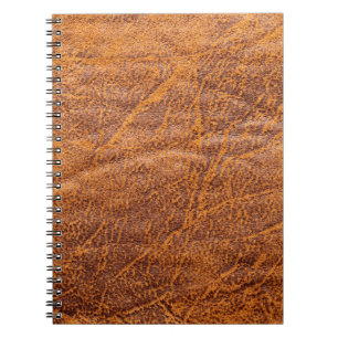 Naturbraune Ledertextur, Leder, Ski Notizblock
